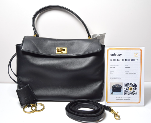 [10587-1] Brand New - BALENCIAGA Rodeo Mini Shoulder Handbag Calfskin Black