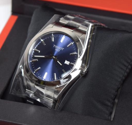 [10380-1] Tissot Gentlemen Quartz Stainless Steel Blue Round Men's Watch T1274101104100
