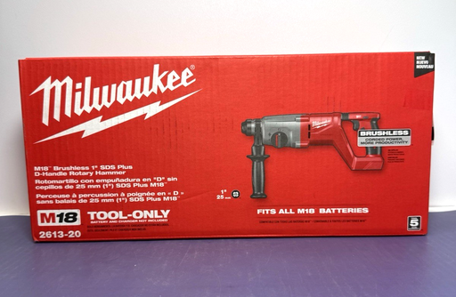 [10522-3, 10579-2, 10652-2] Milwaukee 2613-20 M18 18V Brushless SDS Plus D-Handle Rotary Hammer