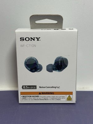 [10604-1] Sony WF-C710N/L Truly Wireless Noise-Canceling Earbuds Glass Blue