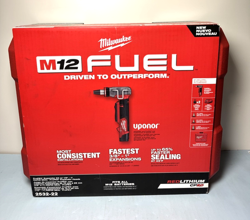 [10616-1] Milwaukee Tool 2532-22 M12 Fuel Propex Expander Kit With 1/2 In. - 1 In. Rapid
