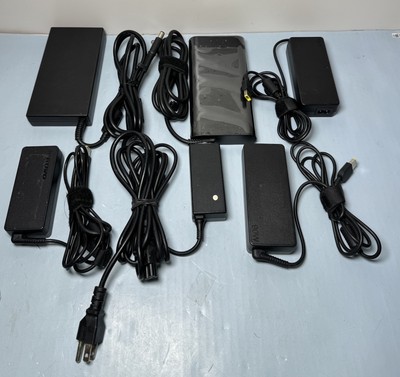 [FRB] Lot of 6 Laptop Chargers Lenovo & HP 45W/65W/90W/ 150W/230W Tested/Working