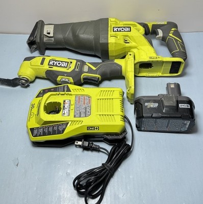 [10670-3] Ryobi ONE+ 18V Tool Combo P516 Saw, P340 Multi-Tool, P105 Battery, P117 Charger