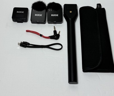 [10552-1] RODE Wireless GO II Gen 3 Dual Mic System 2 TX + 1 RX +Boom Mount -Mint