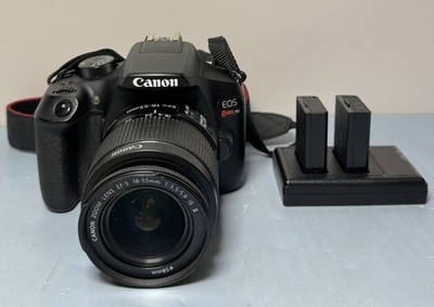 [10851-1] Canon EOS Rebel T6 w/ EFS 18-55mm Lens, Charger & 2 Batteries