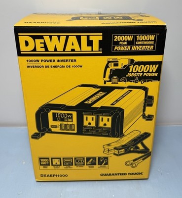 [10973-4] DEWALT 1000W DXAEPI1000Portable Car Power Inverter with Triple USB Ports -New