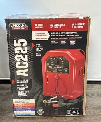 [10959-3] Lincoln Electric 225 Amp Arc/Stick Welder AC225S, 230V -Open Box
