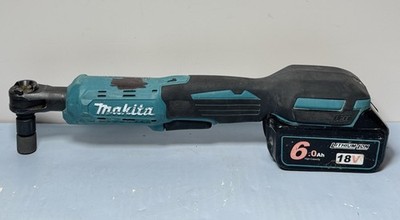 [11100-5] Makita XRW01 18V LXT Cordless 1/4” Drive Ratchet w/WTL 1860 6.0 Ah battery