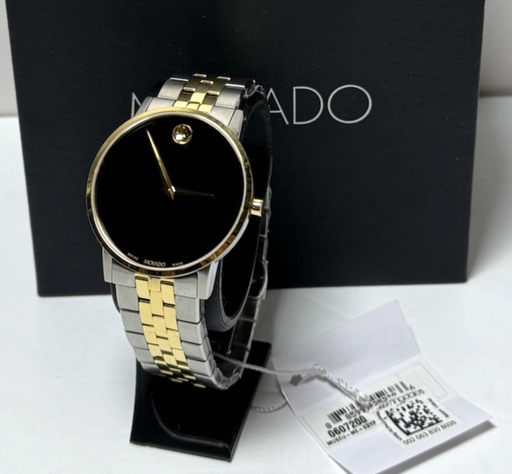 [11116-1] Movado Museum Classic Men's Two Tone Stainless Steel Quartz Watch 0607200