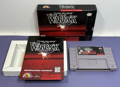[VTG] Beware the Ultimate Evil of Warlock (SNES, 1995) - CIB Complete  - Authentic!