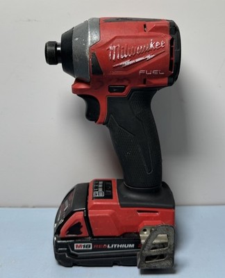 [11145-1] Milwaukee 2853-20 M18 FUEL 1/4" HEX Impact Driver w 2.0Ah battery