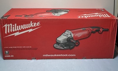[11348-3] Milwaukee 6088-30 120 AC/DC 15 Amp 7"/9" Large Angle Grinder with Flange-New